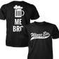 Wings Etc. Beer Me Bro - Next Level Premium Cvc Crew T-Shirt