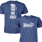 Wings Etc. Beer Me Bro - Next Level Premium Cvc Crew T-Shirt - Valparaiso Indiana