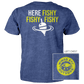 Wings Etc. Outdoor: Here Fishy (Gear) - Next Level Premium Cvc Crew T-Shirt