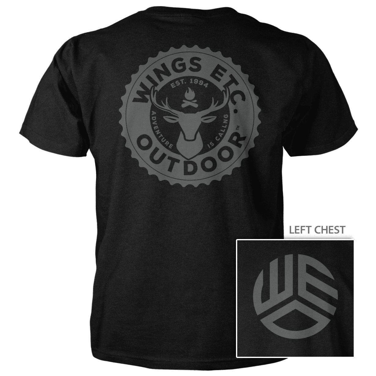 Wings Etc. Outdoor: Gear Hunt Fire - Next Level Premium Cvc Crew T-Shirt