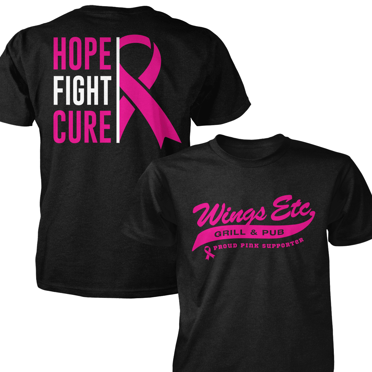 Hope, Fight Care, Breast Cancer Awareness 2025 - Next Level Premium Cvc Crew T-Shirt