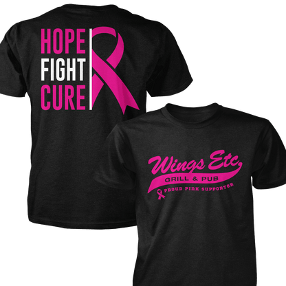 Hope, Fight Care, Breast Cancer Awareness 2025 - Next Level Premium Cvc Crew T-Shirt
