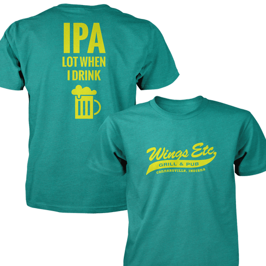 Wings Etc. Ipa Lot - Next Level Premium Cvc Crew T-Shirt - Connersville Indiana