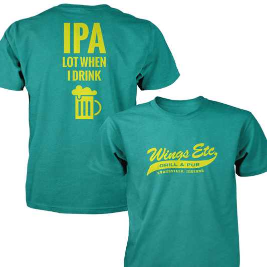 Wings Etc. Ipa Lot - Next Level Premium Cvc Crew T-Shirt - Evansville Indiana