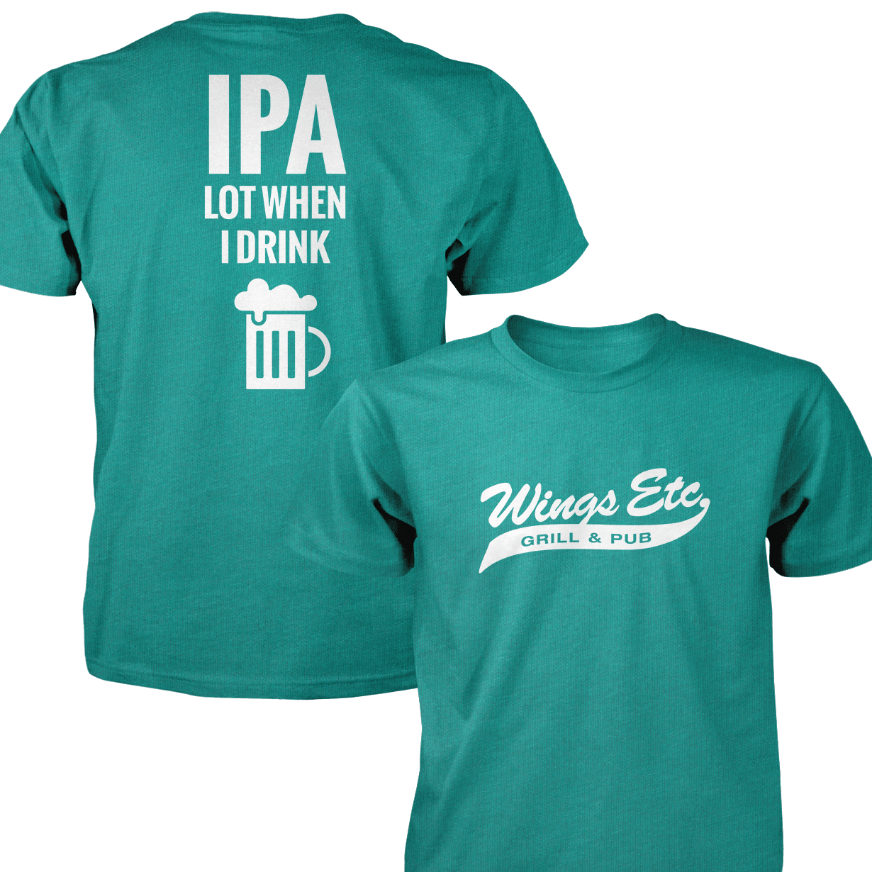 Wings Etc. Ipa Lot - Next Level Premium Cvc Crew T-Shirt